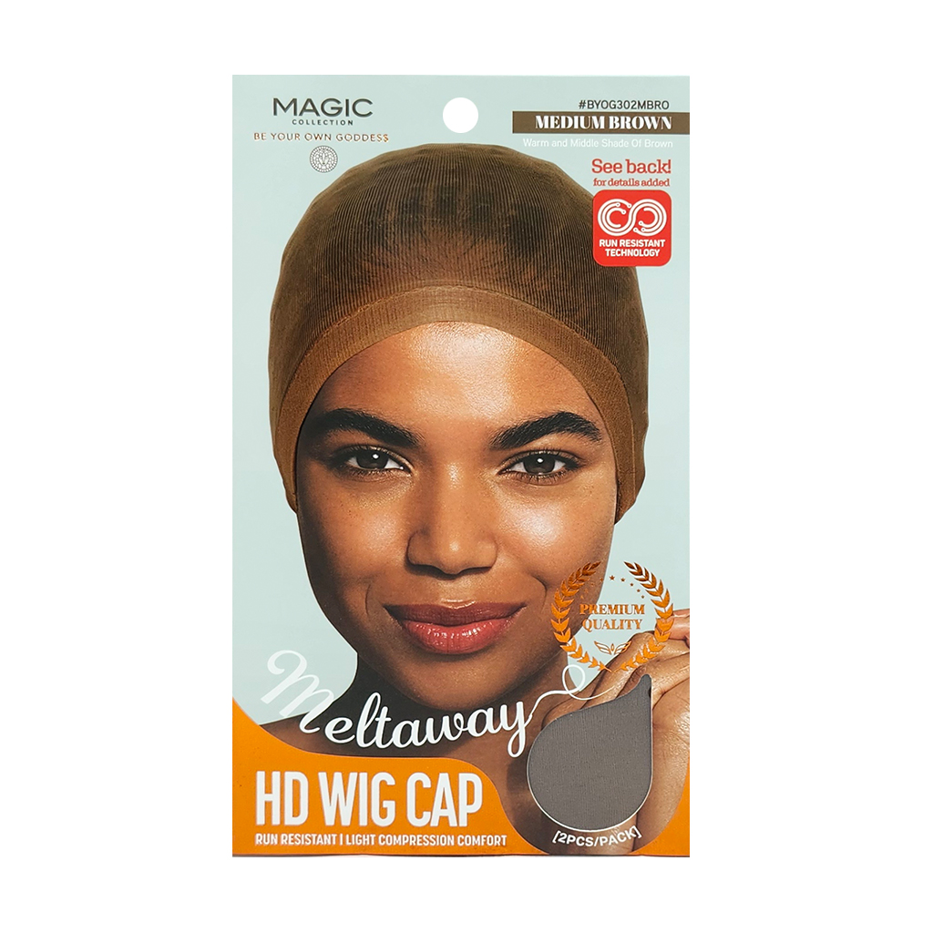 Magic HD Wig Cap #BYOG302MBRO -Medium Brown -dz