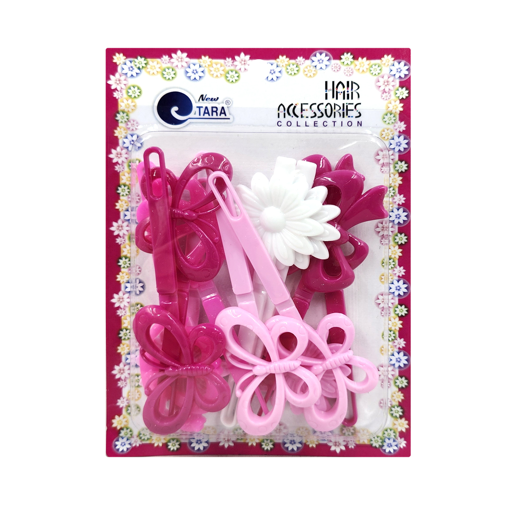 Tara Jumbo Hair Barrette -(Pink Asst) #ZQ9217 -pc