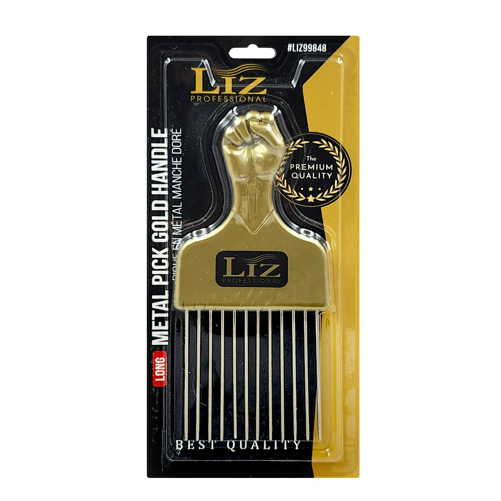 Liz Metal Pick Gold Handle (Long) #LIZ299848 -pc