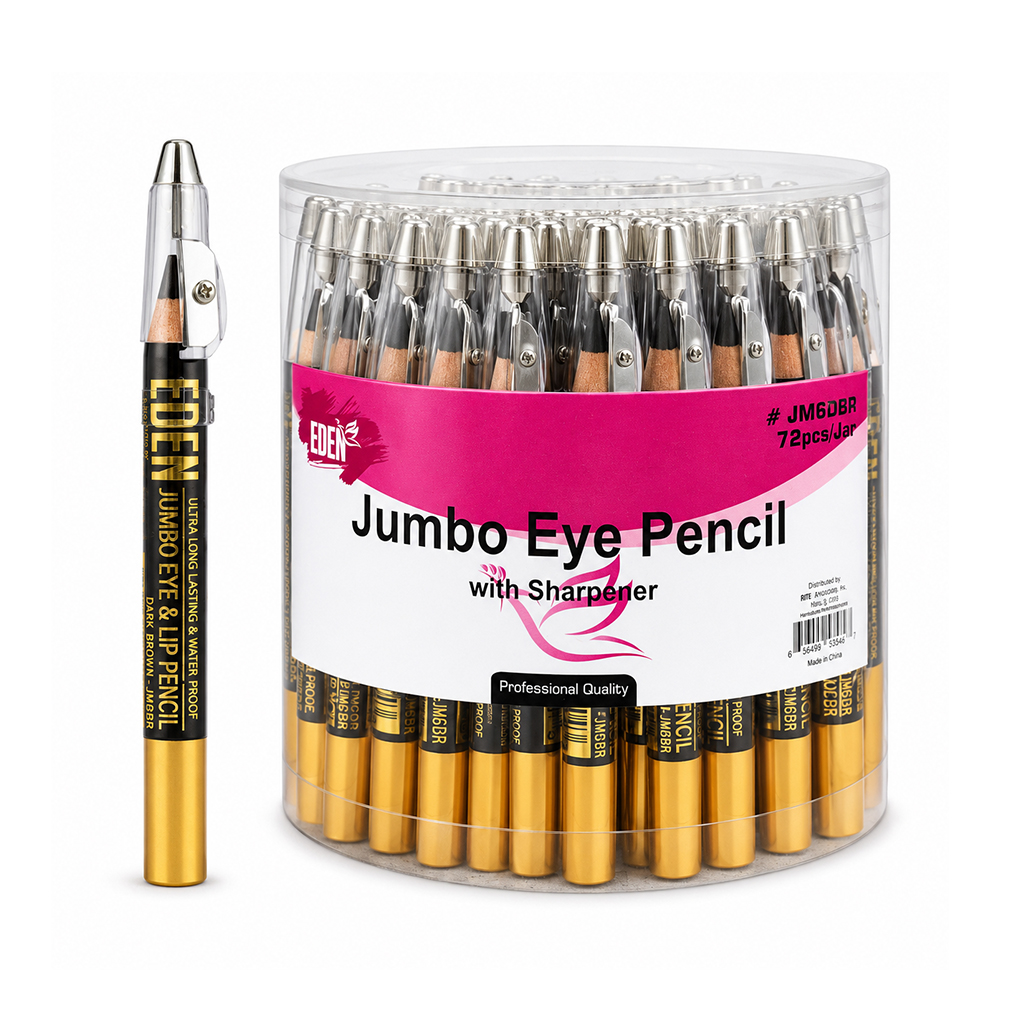 Eden Jombo Eye Pencil -D.Brown (72 pc) #JM6DBR -jar