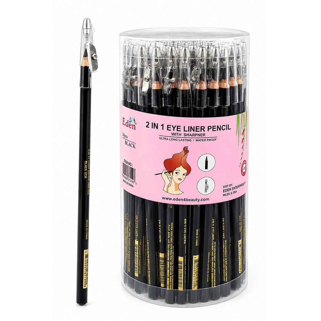 Eden 2IN1 Eye Liner Pencil (72 pc/Jar) -Jar