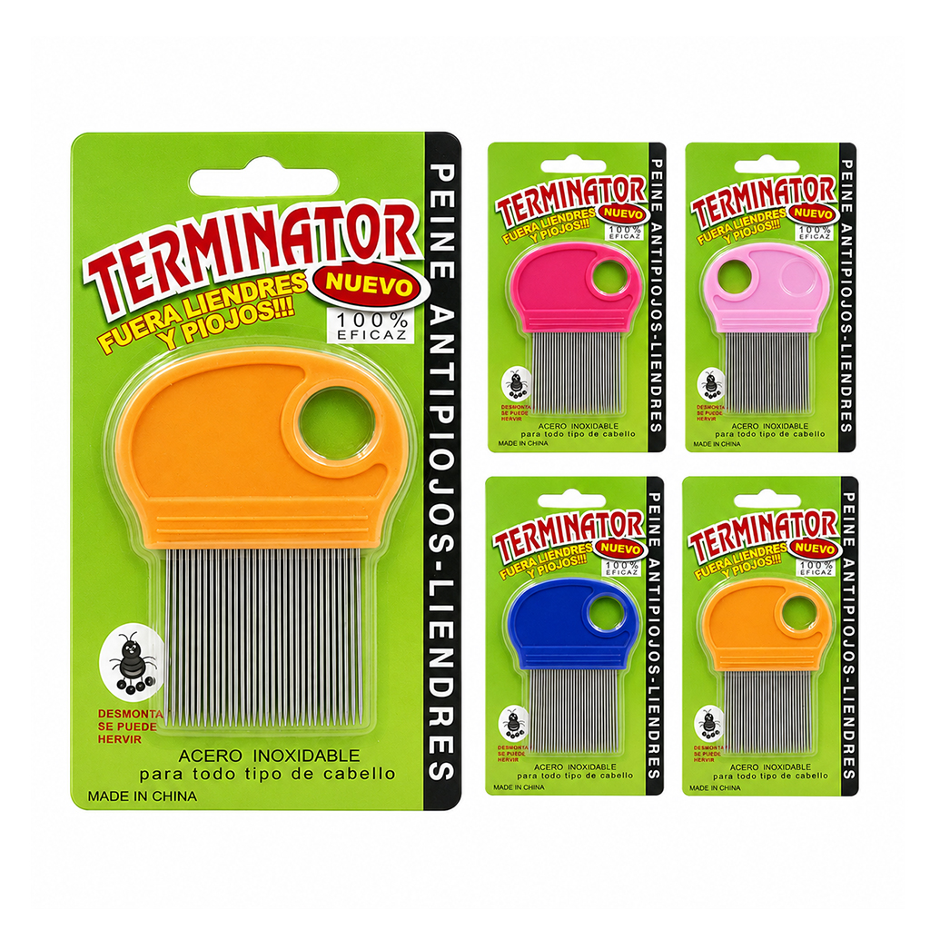 Magic Gold Terminator Lice Comb #MG07919 Asst -dz