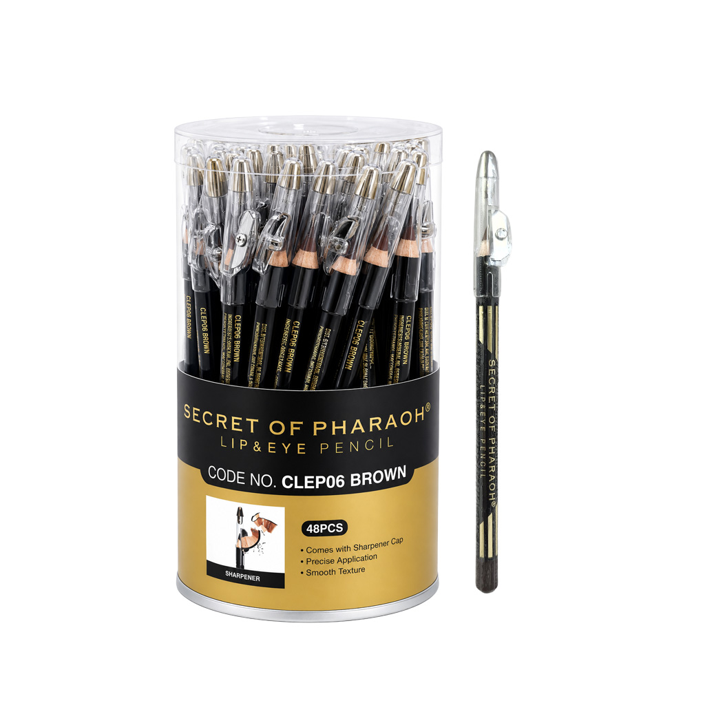 EbinSecret of Pharaoh Lip&Eye Pencil #CLEP06 Brown (48pc/Jar) - Jar
