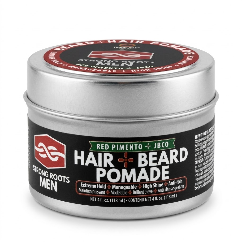 Tropic Isle Strong Roots Men Hair + Beard Pomade (4 oz) #55