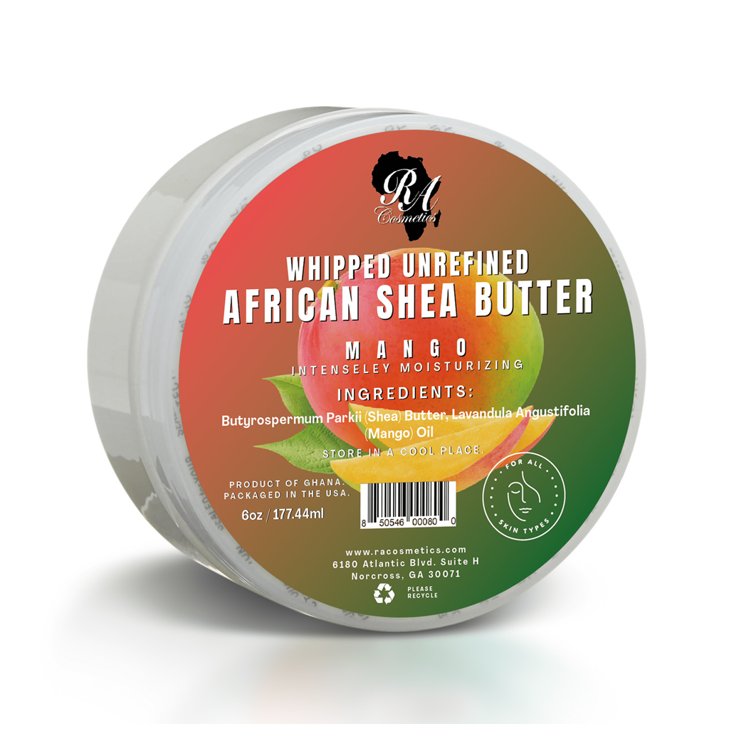 RA Cosmetics Whipped Unrefined African Shea Butter/Mango (6 oz) #57