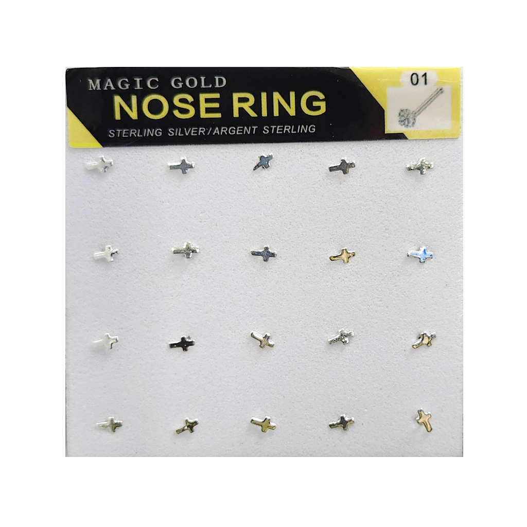 Magic Silver Nose Ring (20 pc/pk) -pk