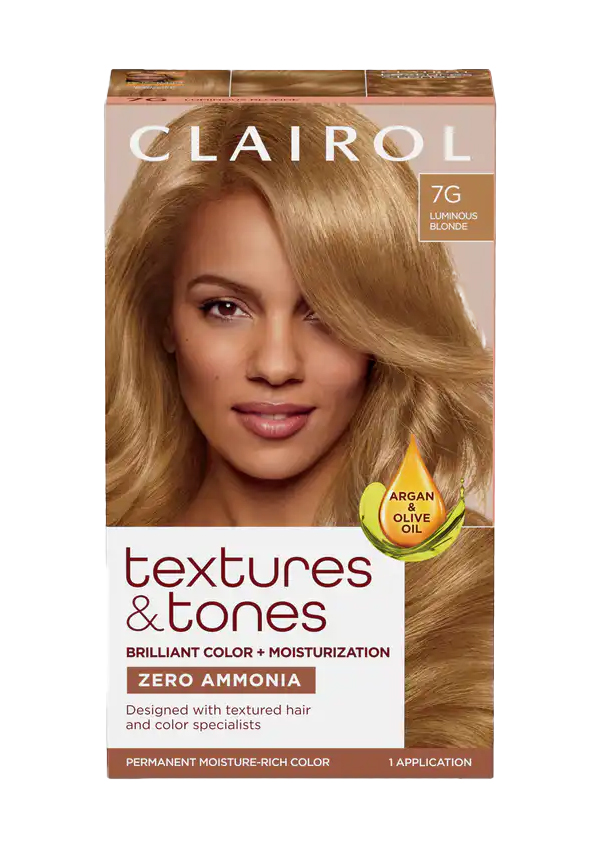 Clairol Textures & Tones #7G Lumnous Blonde (=Lightest)