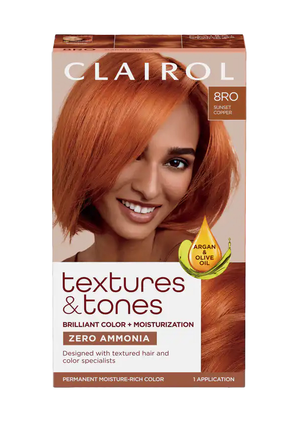 Clairol Textures & Tones #8RO Sunset Copper (=Flaming Desire))