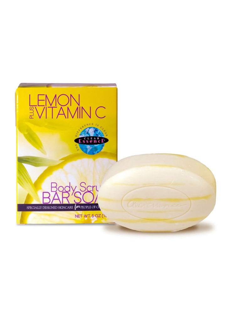 Clear Essence Lemon Plus Vitamin-C Body Scrub Bar Soap (5 oz) #3
