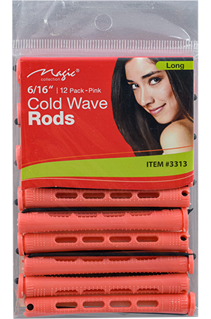 Cold Wave Rods #3313 (Long 6/16" Pink) / #CWR-6 -dz