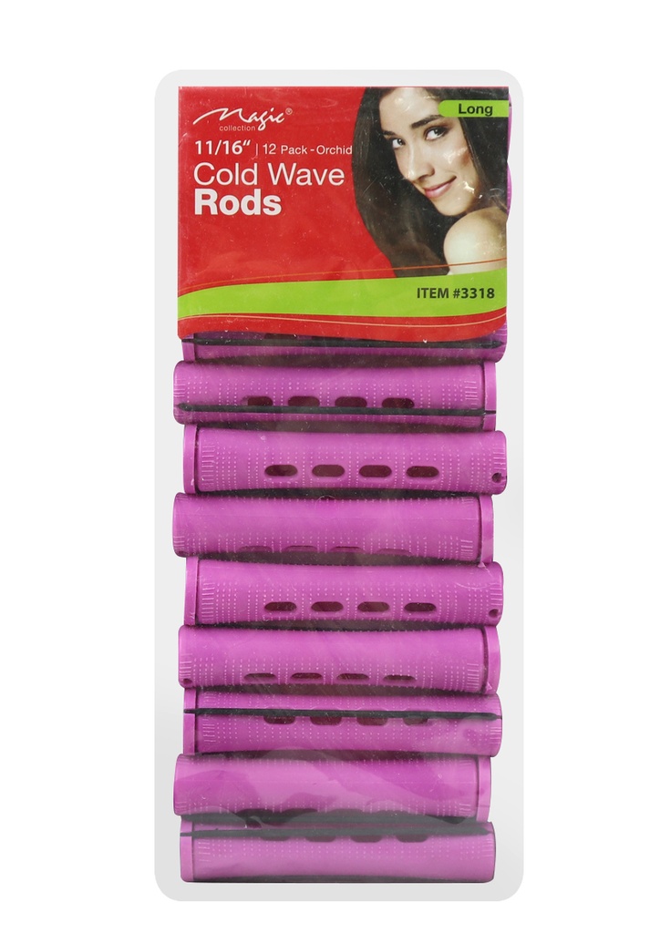 Magic Cold Wave Rods #3318 (Long 11/16" Orchid) #CWR-3 -dz