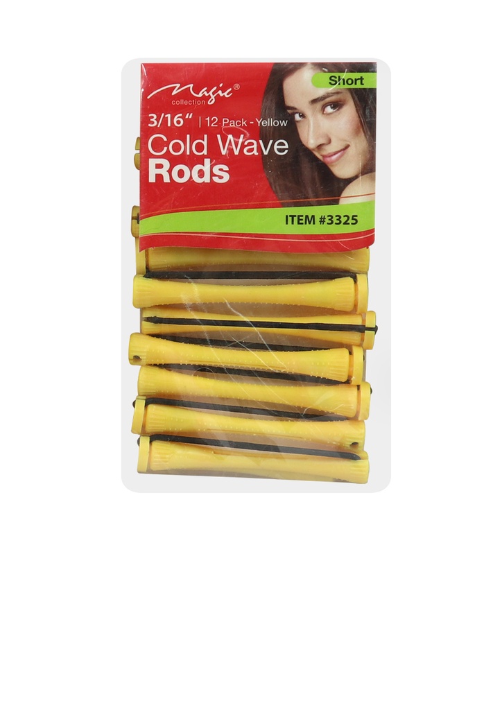 Magic Cold Wave Rods #3325 (Short 3/16" Yellow) -dz