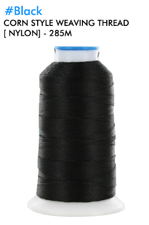 Corn Style Weaving Thread [ Nylon] #4857-Black 285M - dz