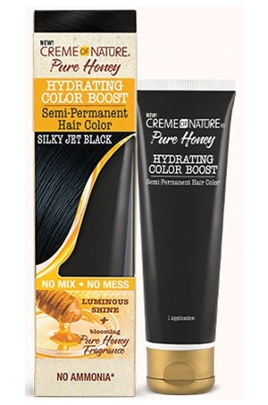 Creme of Nat SemiI Perm Hair Color-Jet Black (3oz) #128