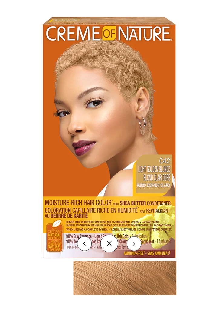Creme of Nature Moist LIQ HC #C42 Light Golden Blonde #82
