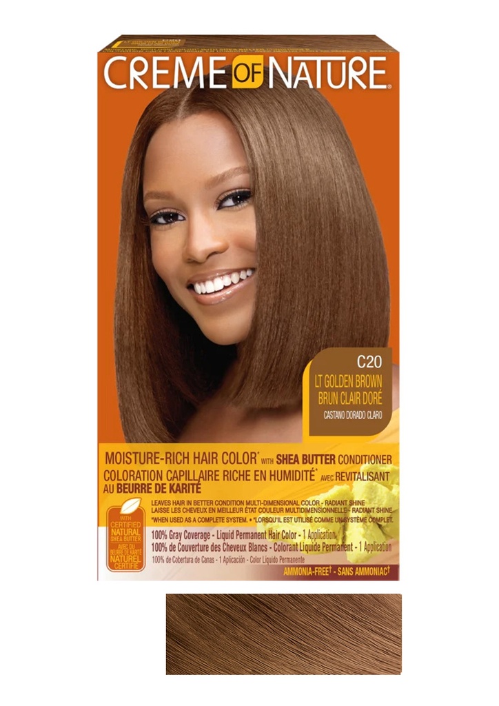 Creme of Nature Moist LIQ HC #C20 LT Golden Brown #82