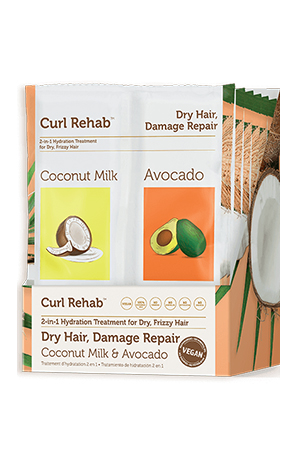 Curl Rehab 2 Treatment&Mask-Coconut&Avocado(2.4oz/6pc/pk)#4