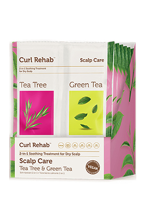 Curl Rehab 2 Treatment&Mask-Tea Tree/Gr.Tea(2.4oz/6pc/pk)#6