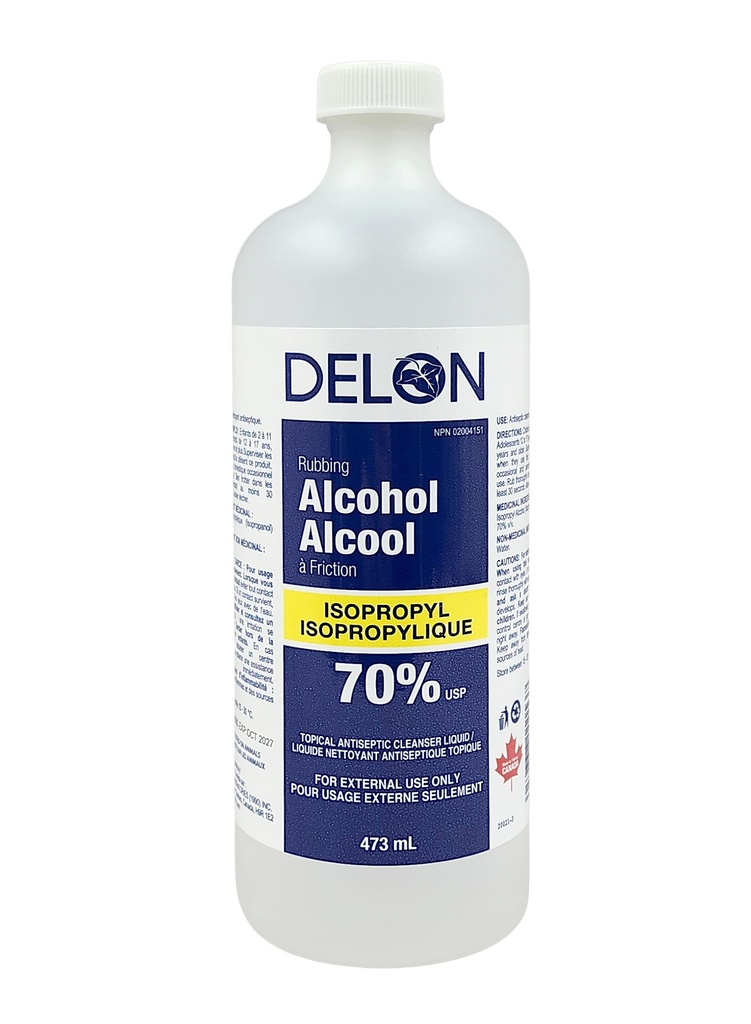 Delon Isopropyl Rubbing Alcohol 70% (450 ml/15 oz) #15