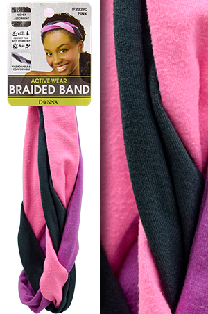 Donna Active Wear Breaided Band#22290(Asst)-dz