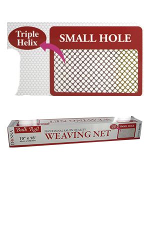 Donna Bulk Roll Weaving Net 19"*18ft SM Hole #22492 Black-ea