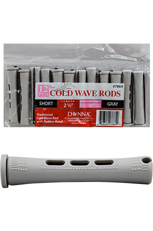 Donna Cold Wave Rods Short Gray#7864-dz