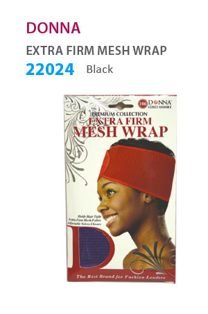 Donna Extra Firm Mesh Wrap (Black) #22024 -dz