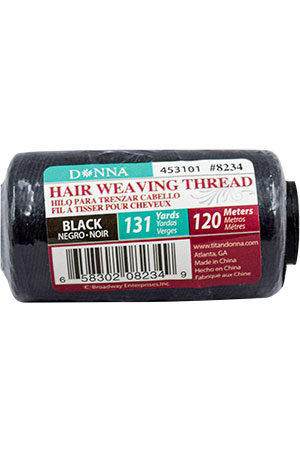 Donna Hair Weaving Thread 120m-Black#8234 - Dz