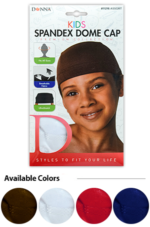 Donna Kids Spandex Dome Cap#11216( Asst)-dz