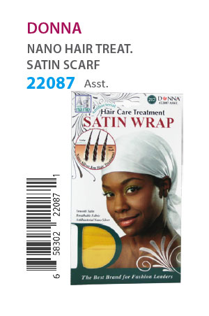 Donna Nano Hair Treat. Satin Wrap #22087 Asst. - dz