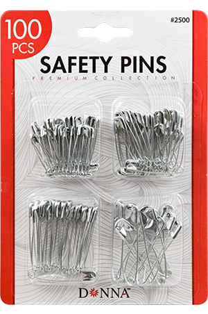 Donna Safty Pins #2500(Asst size)-dz