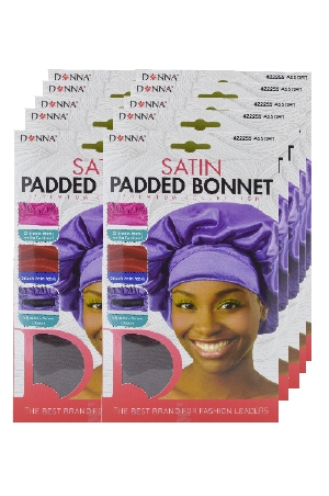 Donna Satin Padded Bonnet #22255 #Asst-dz