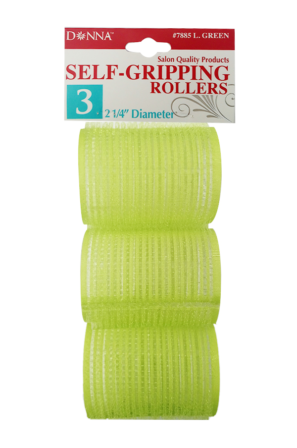 Donna Self-Gripping Rollers (Green / 2 1/4"/ 3pc) #7885