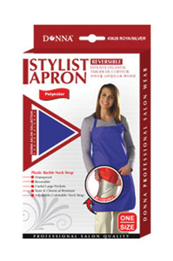 Donna Stylist Apron Reversible #3626 Black/Silver