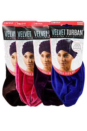 Donna Velvet Turban #33009 (Asst)-dz