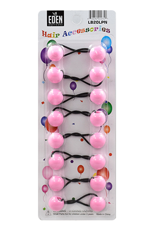 EDEN 20MM HAIR BALL LIGHT PINK 20DZ/CS#LB20LPN