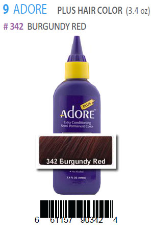 Adore Plus Hair Color #342 Burgundy Red
