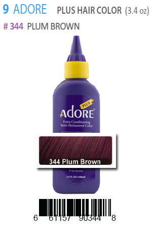 Adore Plus Hair Color #344 Plum Brown