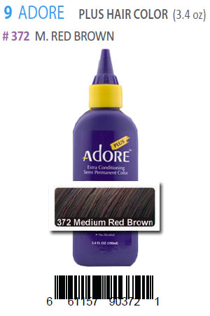 Adore Plus Hair Color #372 M.Red Brown