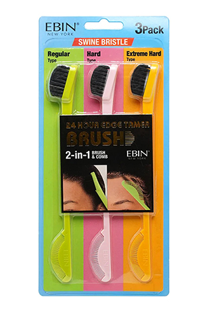 Ebin 3 Pack 2-in-1 Brush&Comb -pc