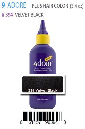 Adore Plus Hair Color #394 Velvet Black