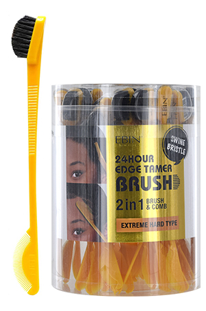 Ebin Edge Brush Swine Bristle Extreme Hard (48pc) #EB-BEH1-box