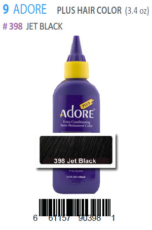 Adore Plus Hair Color #398 Jet Black