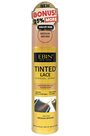 Ebin Tinted Lace Spray(150ml)-Midium Brown#76