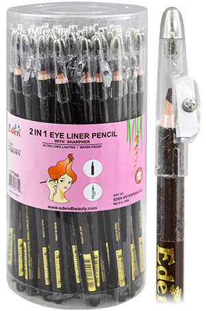 Eden  2 IN 1 Eyeliner Pencil-D. Brown(72pc/Jar) #SP7DBR-Jar