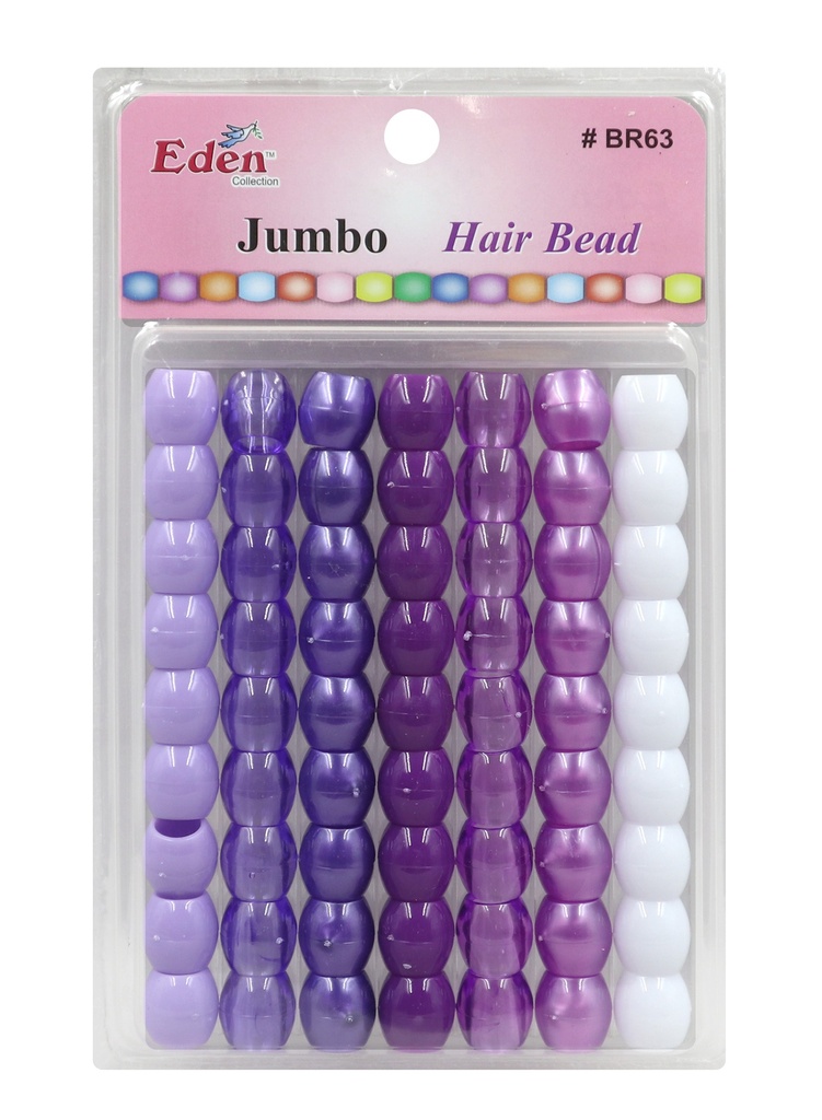 Eden XLG Blister JUMBO Round Bead -Purple Tone #BR63PU6 -pk