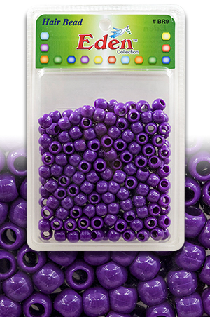Eden  XLG Blister Med Round Bead -Purple #BR9PUR -pk
