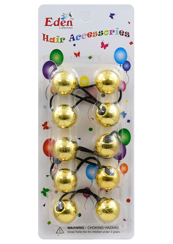 Eden 24mm Hair Ball Gold Plate #LB24MGOL-pk