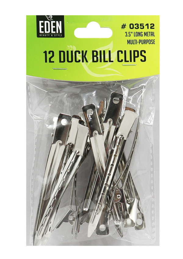 Eden Duck Bill Clips #03512 (12pcs/pk)-dz