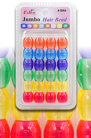 Eden Jumbo Blister SM Bead-Clear Asst#BR6CM-pk